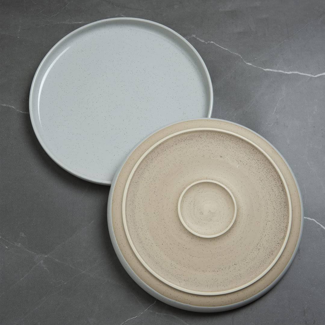 Rangou 12 Piece Dinnerware Set - Service for 4 Color: Light Gray