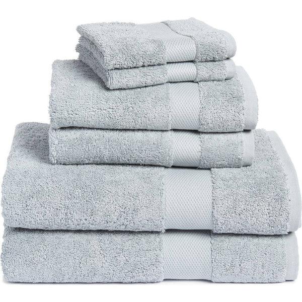 Boll & Branch Plush 6 - Piece Organic Cotton Bath Towel Set in Shore