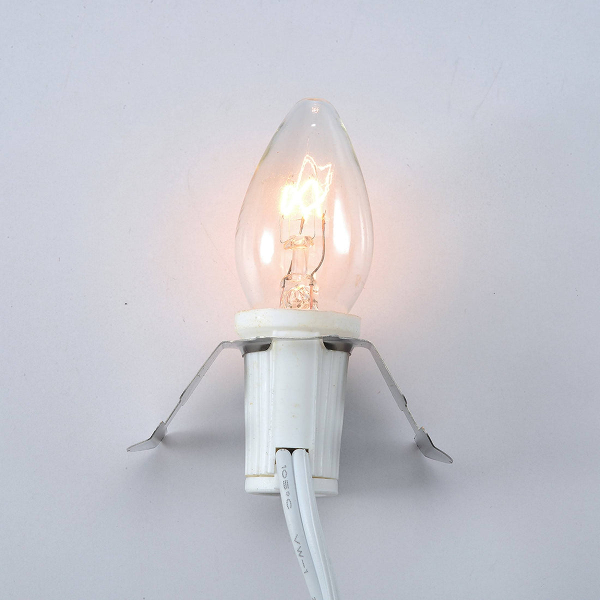 Holiday Time 8 - Foot Light Cord, with 4 Clear Bulbs, Size: 8'
