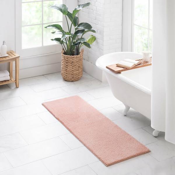 Better Homes & Gardens Ultra Soft Polyester Bath Runner Rug - Cherry Blossom - 20 x 60 in