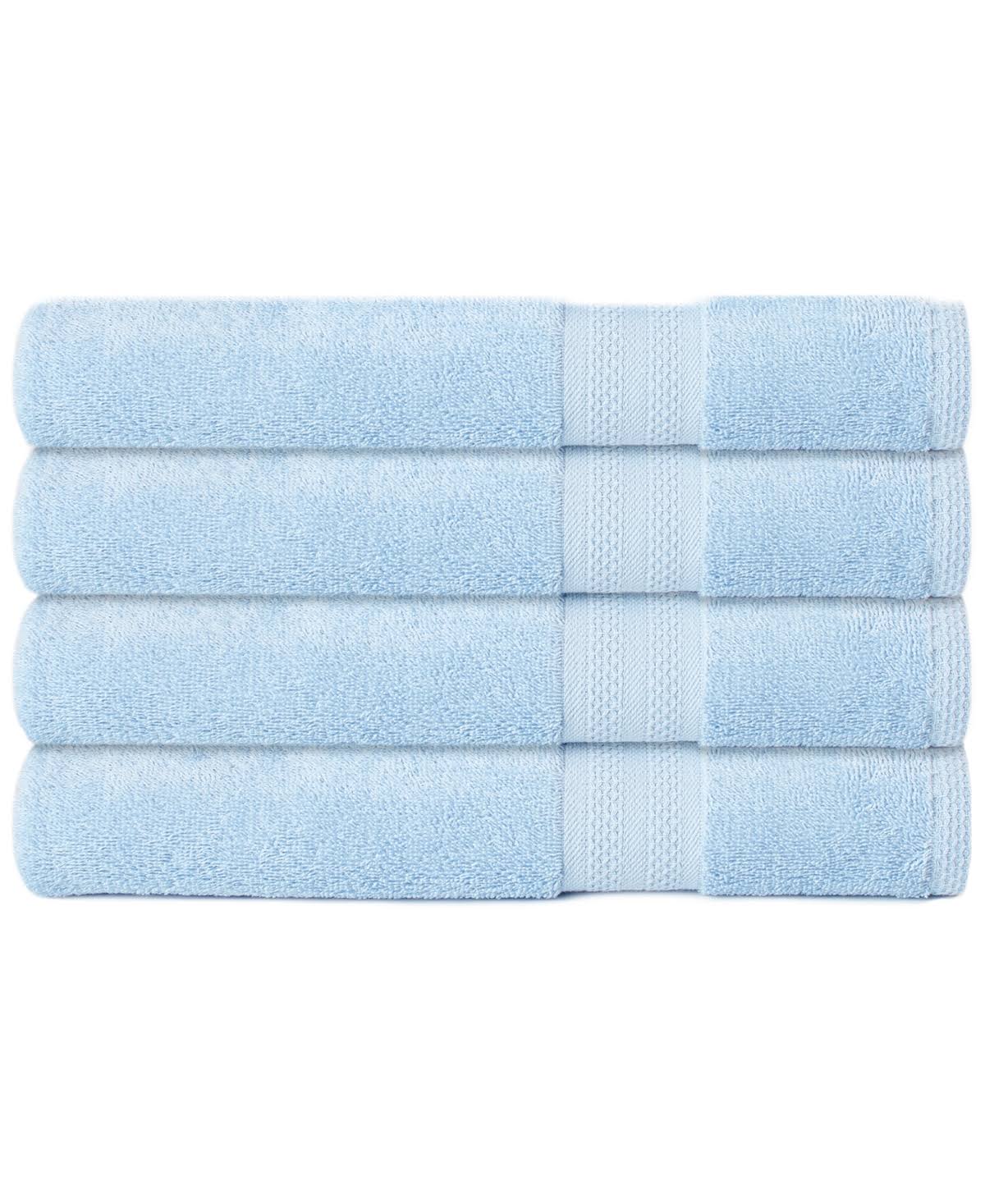 Sunham Soft Spun Cotton 4 - pc. Bath Towel Set - Powder Blue