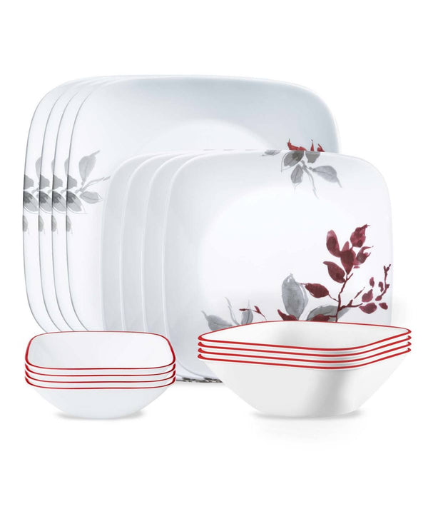 Corelle Kyoto Leaves 16 - pc. Dinnerware Set