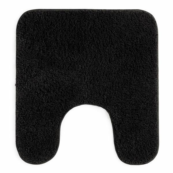 Mainstays Basic Black Polyester 20" x 22" Contour Bath Rug