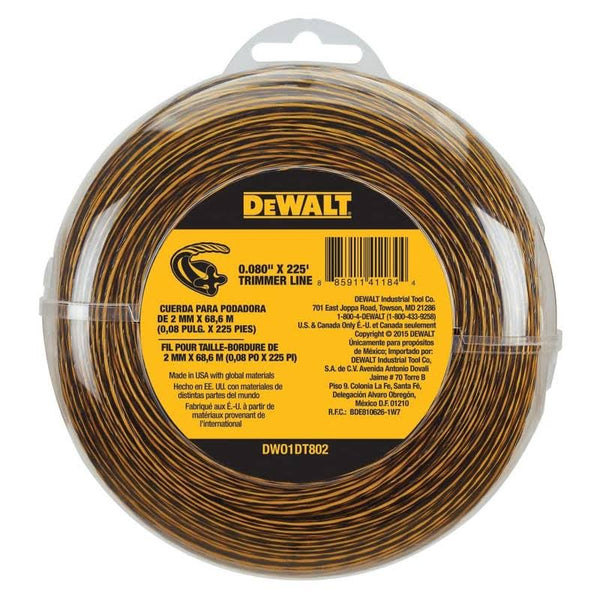 DeWalt DWO1DT802 String Trimmer Line 225 - Feet by 0.080 - Inch