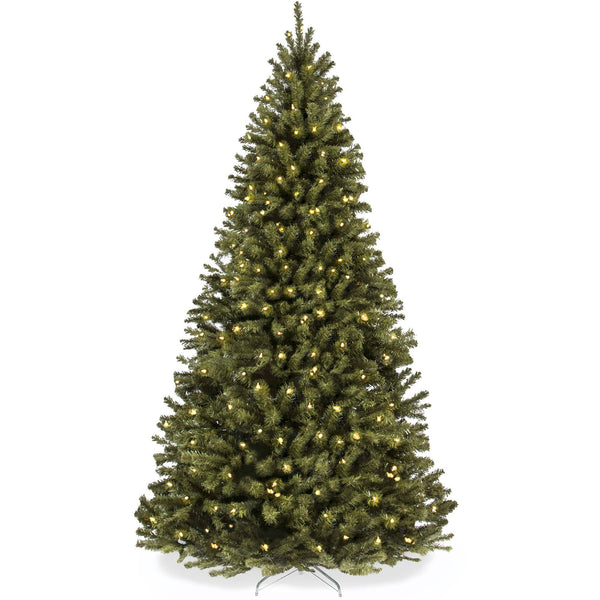 Best Choice Products 6ft Pre - Lit Spruce Hinged Artificial Christmas Tree w/ 250 Incandescent Lights Foldable Stand