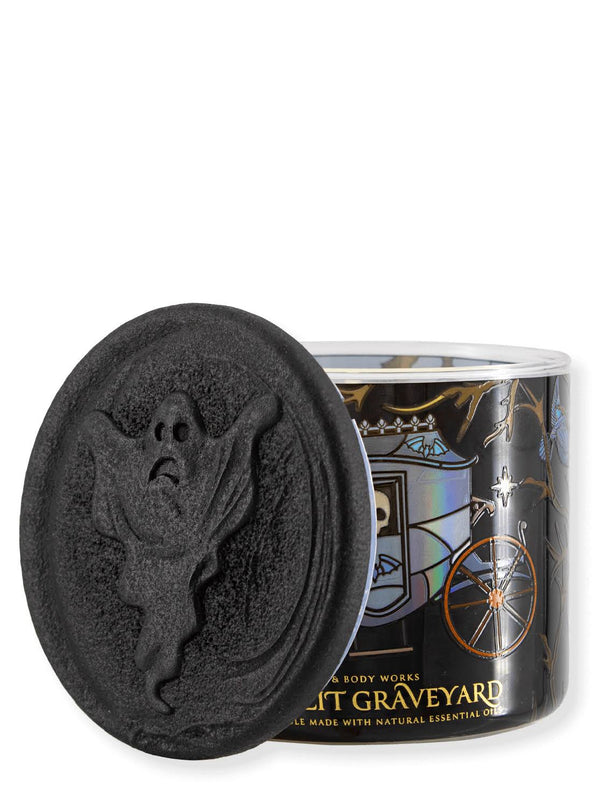 Bath & Body Works Accents - Moonlit Graveyard 3 Wick Candle - Color: Black/White - Size: Os - Happy_Traveler's Closet