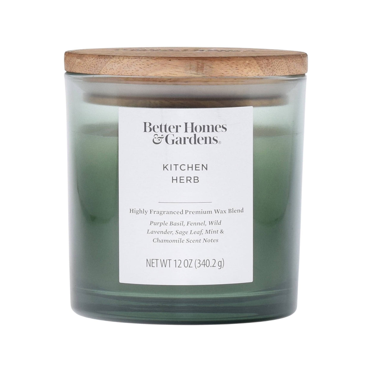 Better Homes & Gardens 12oz Kitchen Herb Scented 2 - Wick Ombre Jar Candle