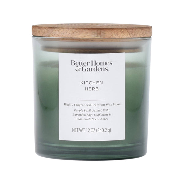 Better Homes & Gardens 12oz Kitchen Herb Scented 2 - Wick Ombre Jar Candle