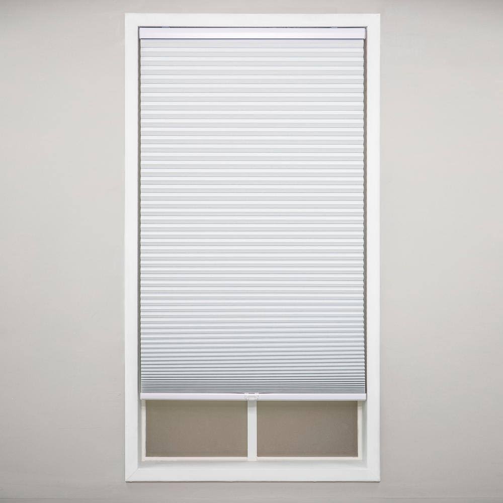 Perfect Lift Window Treatment Cut - to - Width White Cordless Blackout Cellular Shade - 22 in. W x 84 in. L