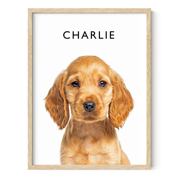 Create Your Own Customize Poster of Pet Portrait or Landscape - Custom Posters Upload Images of Cat & Dog Art, Customized Dog Pictures Wall Decor