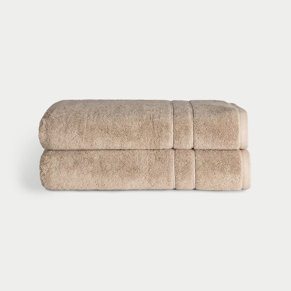 Cozy Earth Premium Plush Bath Towels - Sand