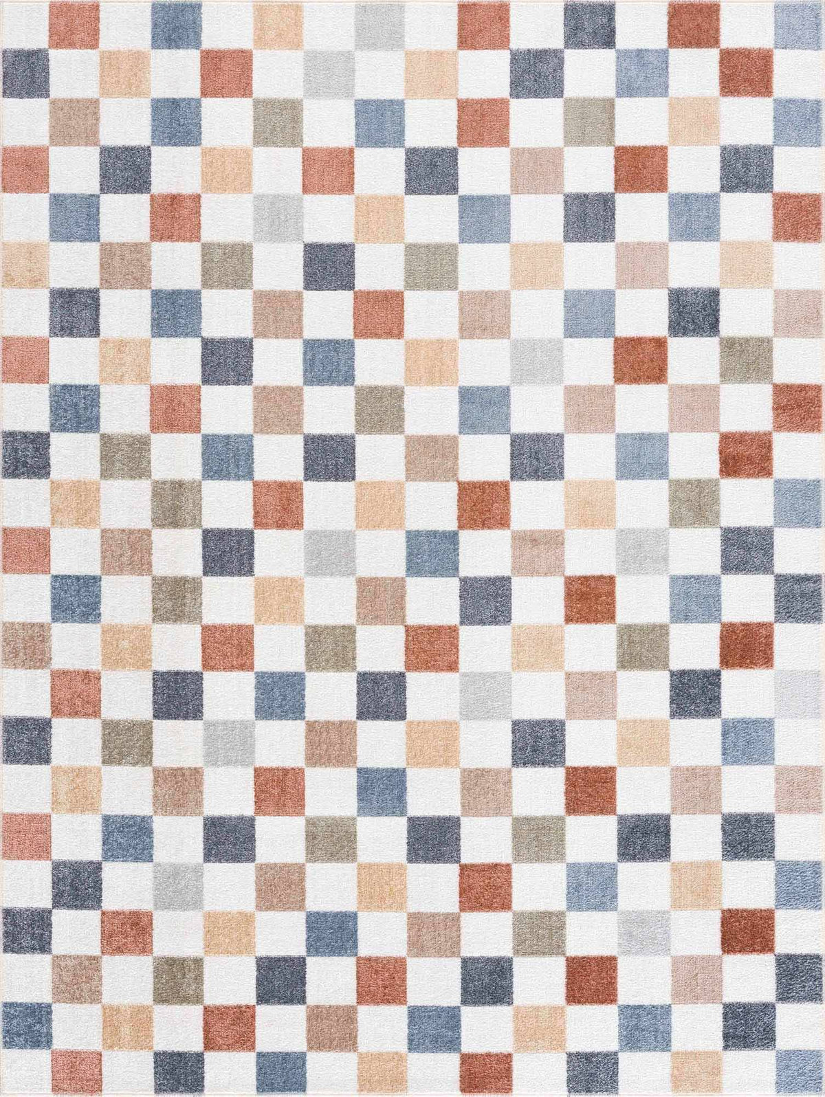Hauteloom Alie Colorful Checkered Washable Rug - Washable Area Rug for Living Room, Bedroom - Colorful Checkered Rug - 2'3" x 3'9" Rectangle