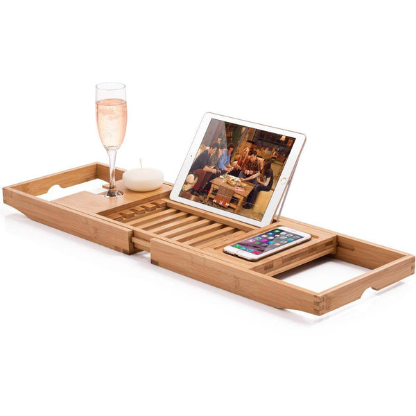 Bambusi Bathtub Caddy with Extendable Sides - Natural