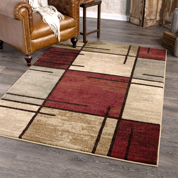 Better Homes and Gardens Spice Grid Area Rug - 5' x 7'