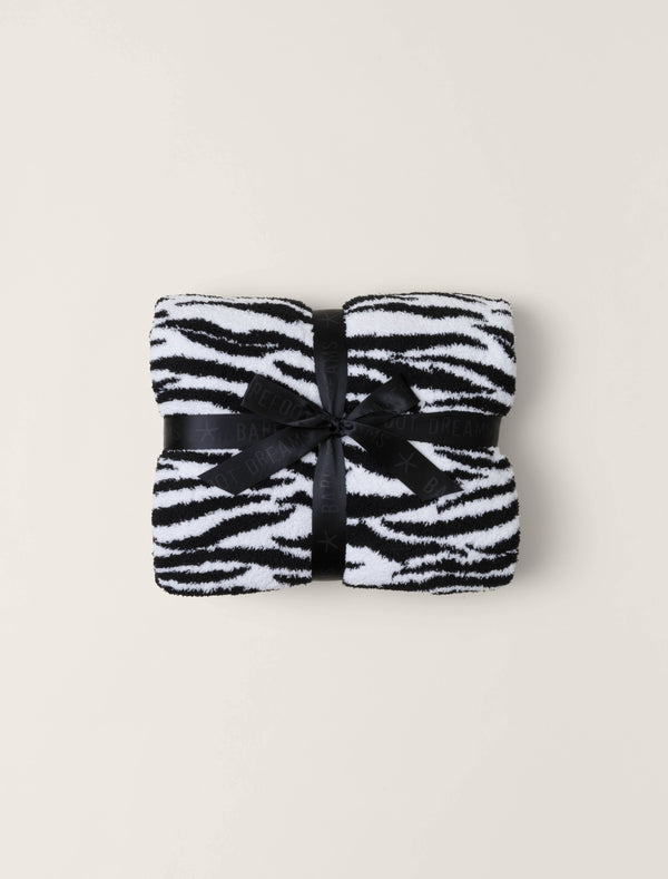 Barefoot Dreams Bedding - Barefoot Dreams Tiger Stripes Blanket - Color: Black/White - Size: 45" x 60" - Pm - 90505195's Closet