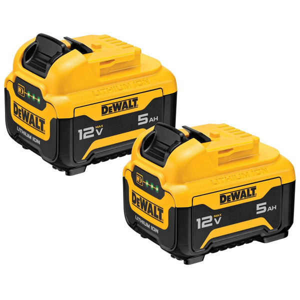 DeWalt 12V Max 5.0Ah Lithium Ion Battery (2 Pack) DCB126 - 2