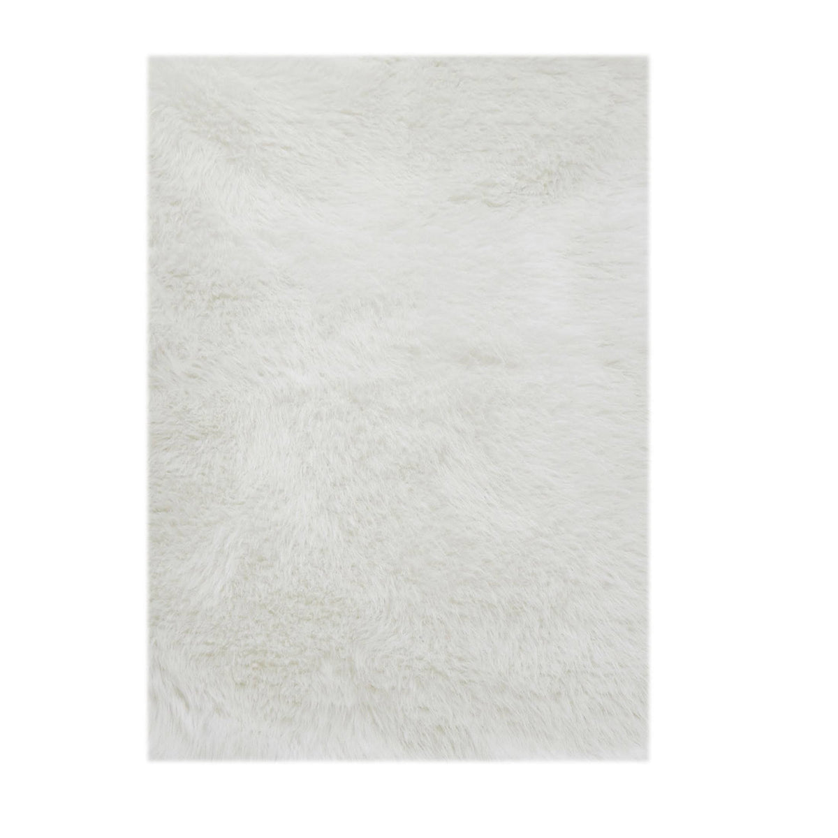 Mainstays White Faux Fur Rug Non - Skid Fluffy Floor Rug, 30"x46"