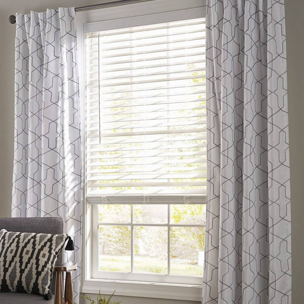 Better Homes & Gardens 2 - Inch Cordless Faux Wood Horizontal Window Blinds, White, 27x48, Size: 27 inchw x 48 inchLarge