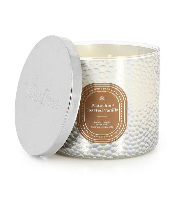 Bath & Body Works Accents - Pistachio and Toasted Vanilla Bath and Body Works 3 Wick Candle - Color: White - Size: Os - Kirstengscloset's Closet