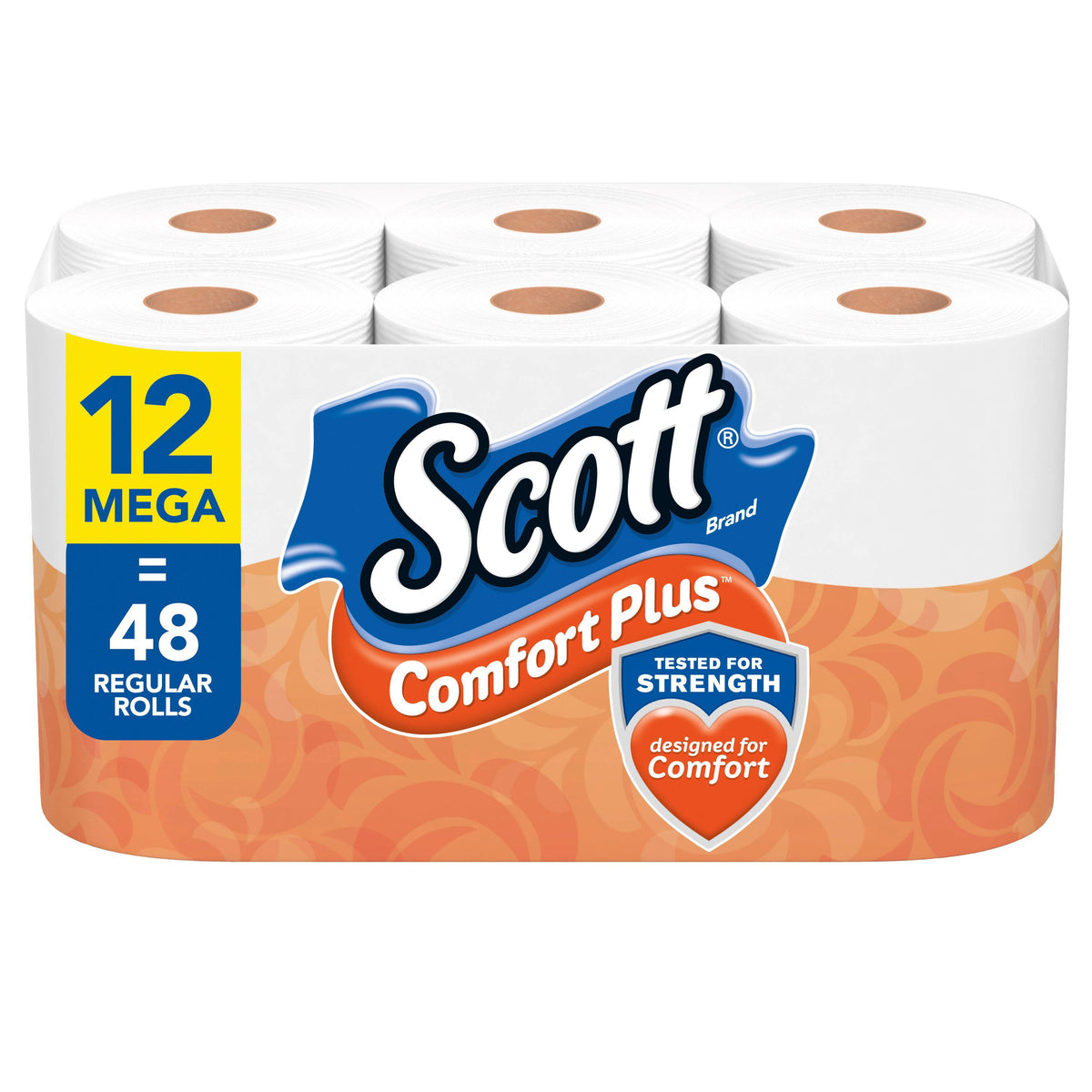 Scott Bathroom Tissue, Unscented, One - Ply, Mega Rolls - 12 rolls