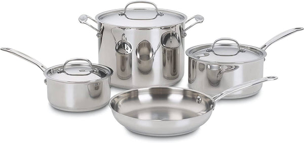 Cuisinart 77 - 7 Chef's Classic Stainless 7 - Piece Cookware Set