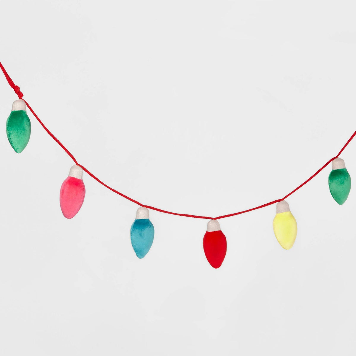 Wondershop Velvet Christmas Light Bulb 6' Garland - Target