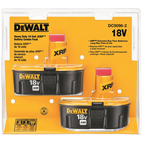 DEWALT 18 - Volt xRP NiCd Extended Runtime Pack 2.4 Ah Battery (2 - Pack)