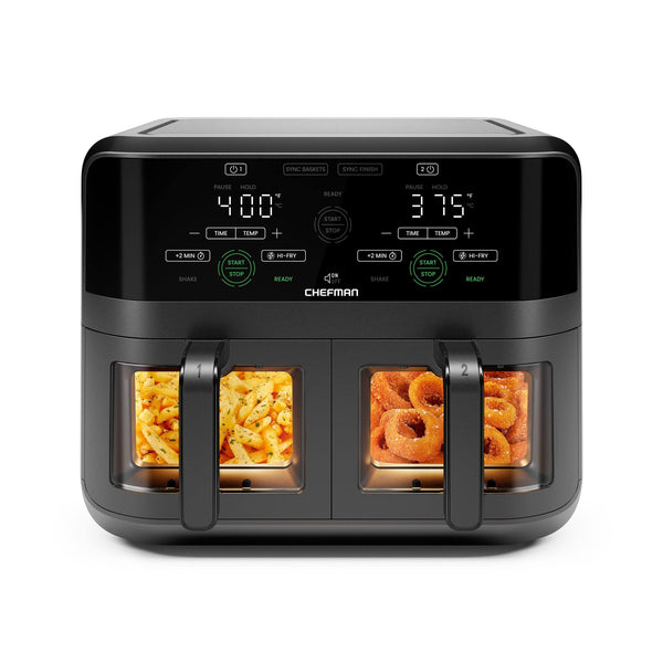 Chefman 6 - Qt. Dual Basket Air Fryer with Easy - View Window