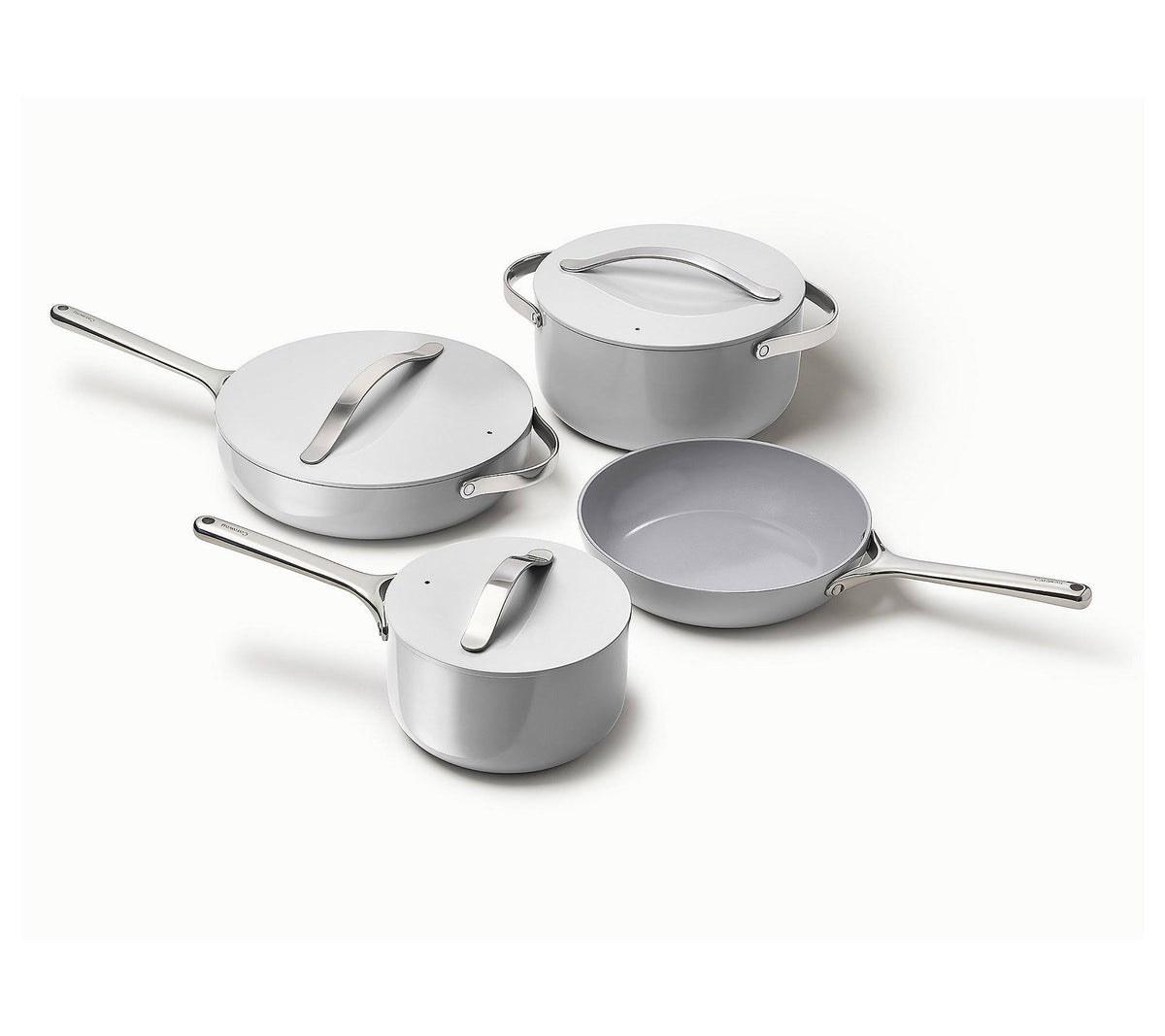 Caraway Non - Stick Ceramic 7 Piece Cookware Set - Gray