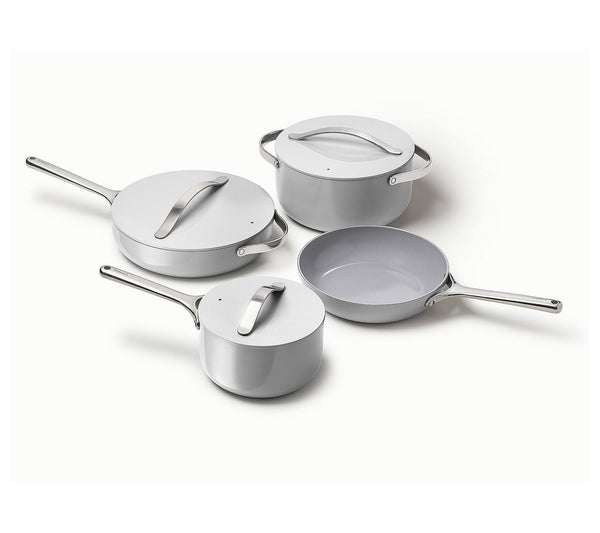 Caraway Non - Stick Ceramic 7 Piece Cookware Set - Gray