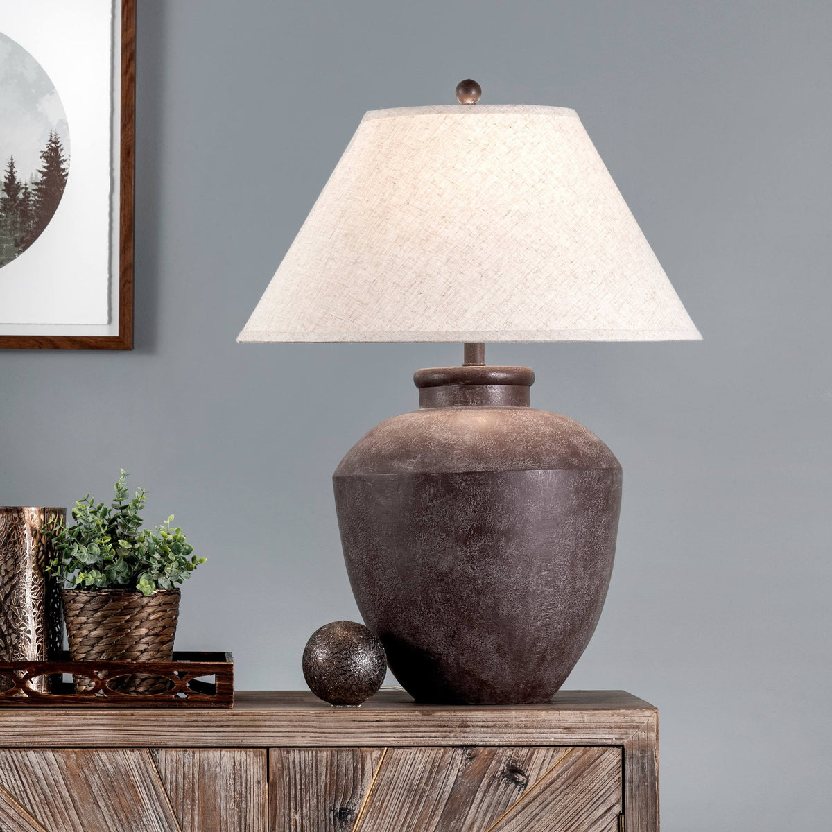 NuLOOM Lindos 30" Resin Table Lamp