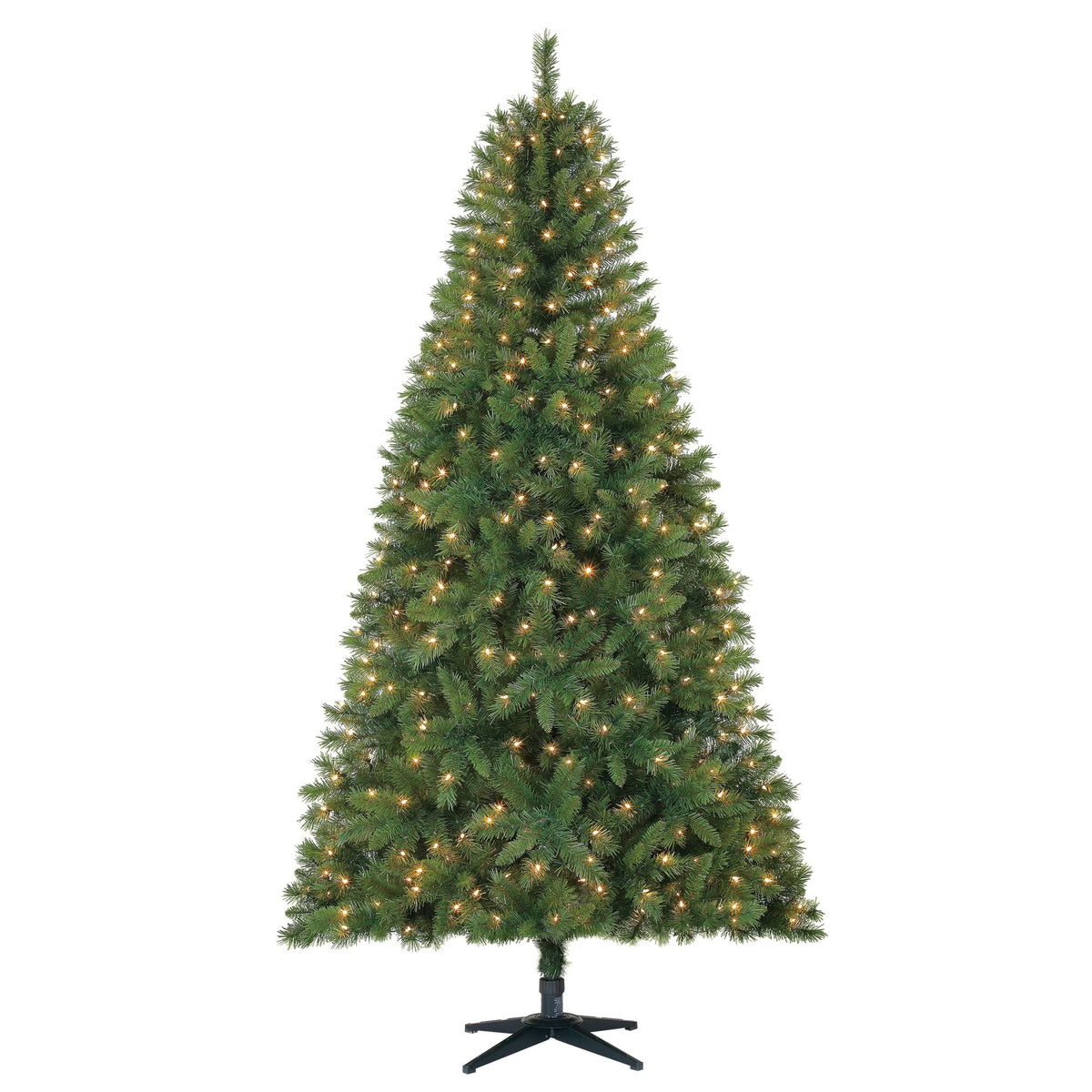 Holiday Time 7.5ft Pre - Lit Kennedy Fir Artificial Christmas Tree with 450 Clear Lights