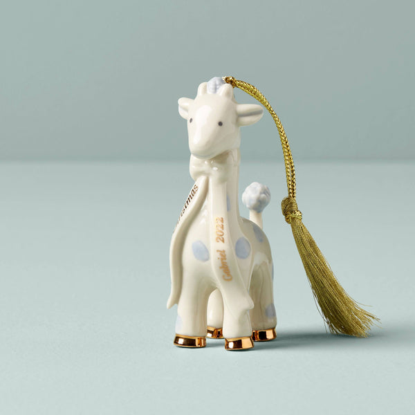 Blue Baby&s First Christmas Giraffe Ornament by Lenox