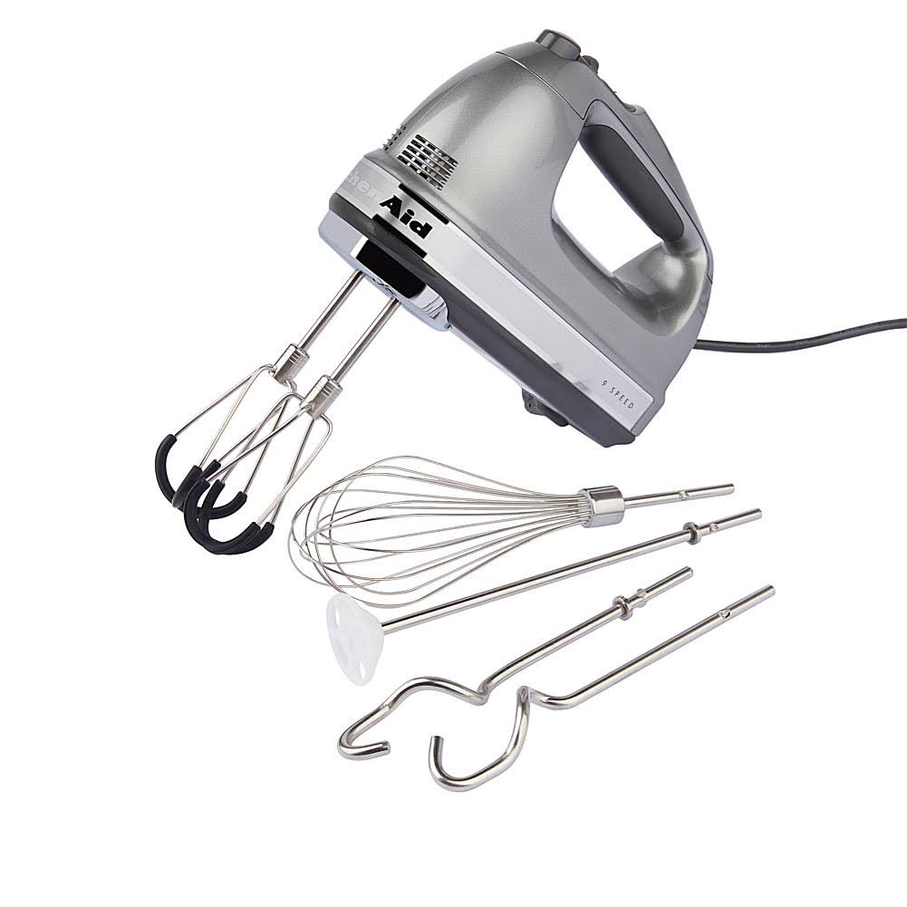 KitchenAid 9 - Speed Digital Hand Mixer w/ FlexEdge Beaters, Aqua Sky