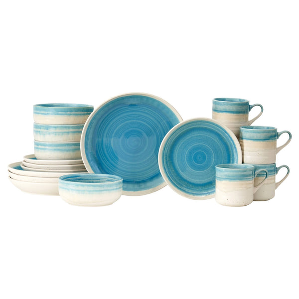 Baum Hearth 16 - Piece Dinnerware Set - Aqua