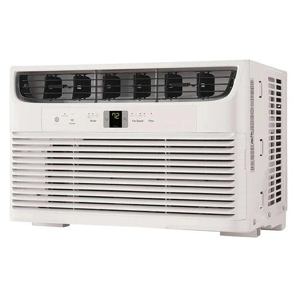 8, 000 BTU Window Air Conditioner with WiFi & Remote, Multi - Speed, Eco Mode, White