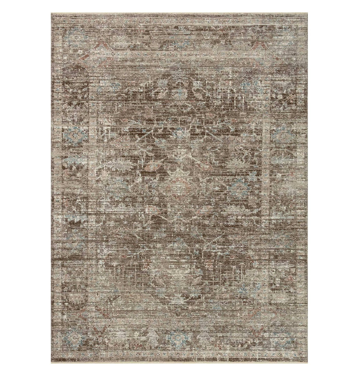 Magnolia Home by Joanna Gaines x Loloi 3'6" 5'6" Charcoal/Dove Small Millie MIE - 03 Area Rug