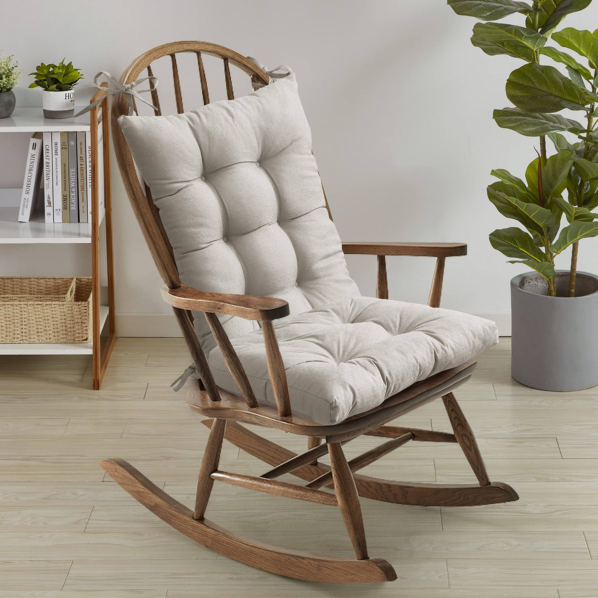 Sweet Home Collection Rocking Chair Cushion Set - Linen