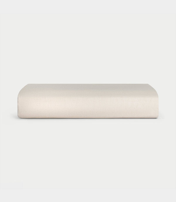Cozy Earth Linen Fitted Sheet, Crib - Natural