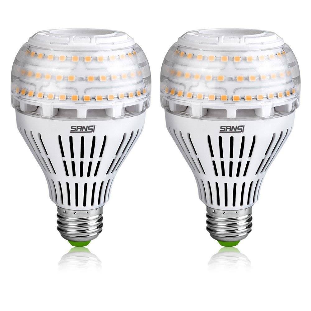 SANSI 200 - 150 Watt Equivalent A21 22W LED Light Bulbs - 3000 Lumens 3000K Warm White, CR