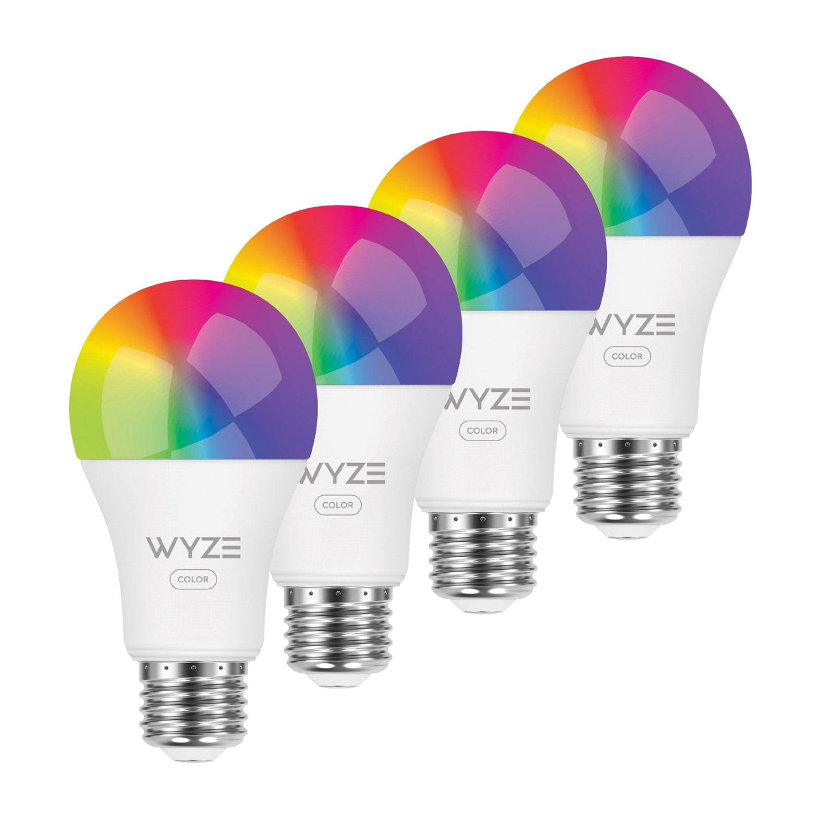 Wyze Bulb Color, 1100 Lumen WiFi RGB and Tunable White A19 Smart Bulb, , Pack