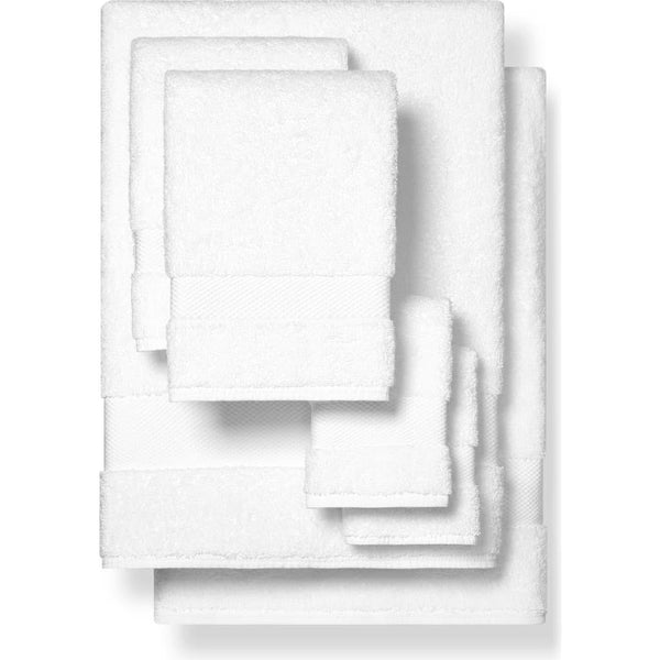 Boll & Branch Plush 6 - Piece Organic Cotton Bath Towel Set in White
