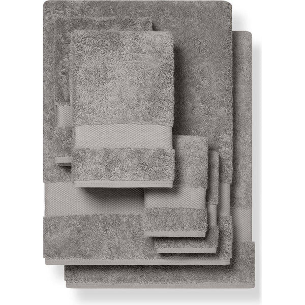 Boll & Branch Plush 6 - Piece Organic Cotton Bath Towel Set in Stone