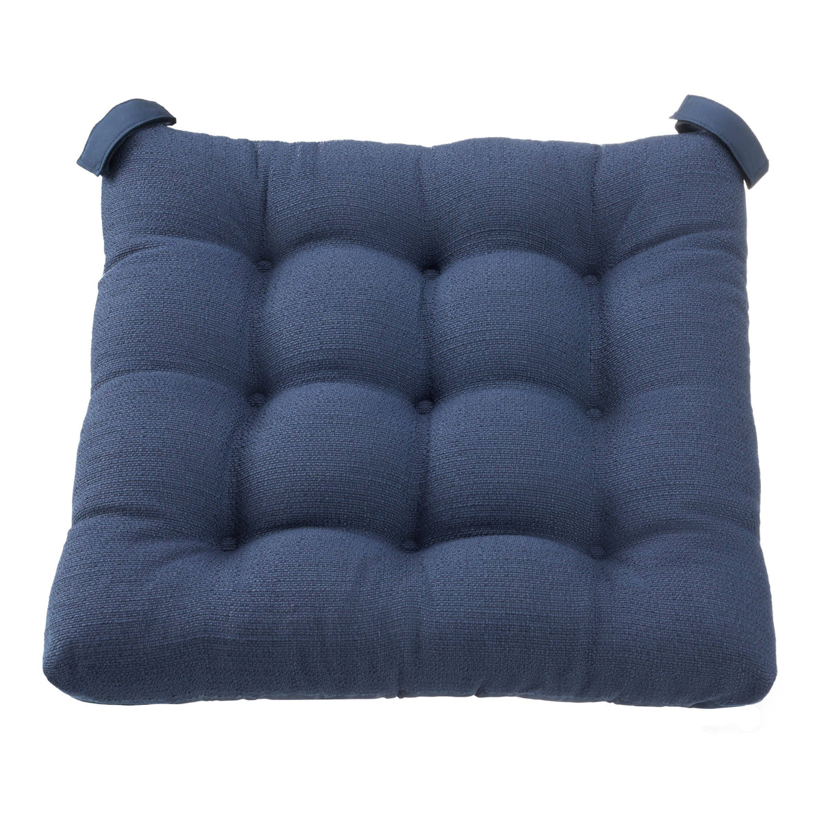 Mainstays Textured Chair Cushion, Navy, 1 - Piece, 15.5 inch L x 16 inch W, Size: 15.5 inch x 16 inch x 2.95 inch
