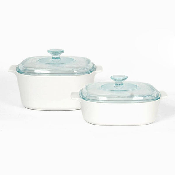 Corningware A - 423c - jw White Pyroceram 4pc Cookware Set