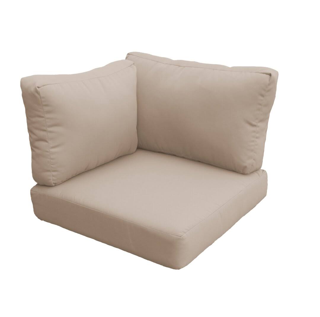 TK Classics Covers for High - Back Corner Chair Cushions 6 Inches Thick
