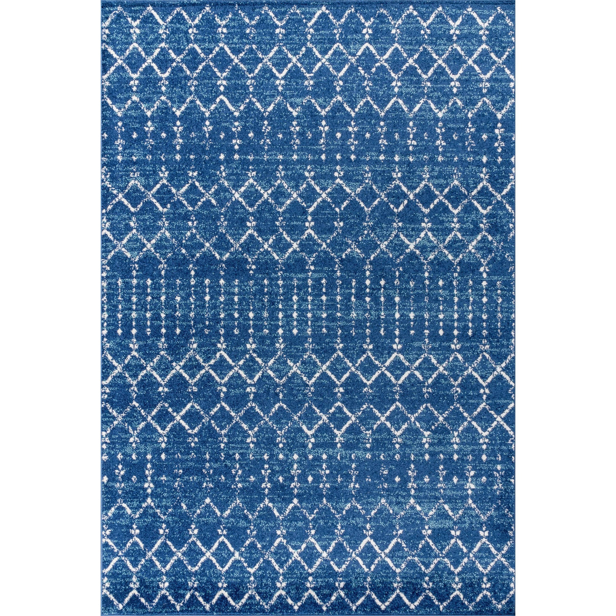 Jonathan Y Modern Hype Boho Vintage Diamond Area Rug - 5 x 8 - Blue/White