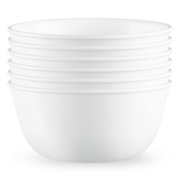 Corelle Vitrelle 28 - oz SoupCereal Bowls Set of 6, Chip & Crack Resistant Dinnerware Bowls for Soup, Ramen, Cereal and More, Trip
